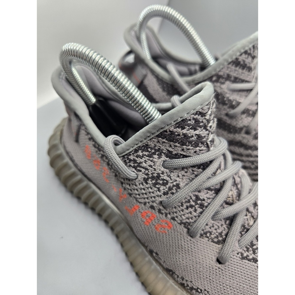 Adidas Yeezy Boost 350 V2 Beluga 2.0 Size 4 Mens AH2203 Grey Orange Sneaker Fair - Picture 7 of 11
